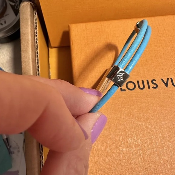 LOUIS VUITTON CHAMPS ELYSÉES BRACELET TURQUOISE - Picture 4 of 10